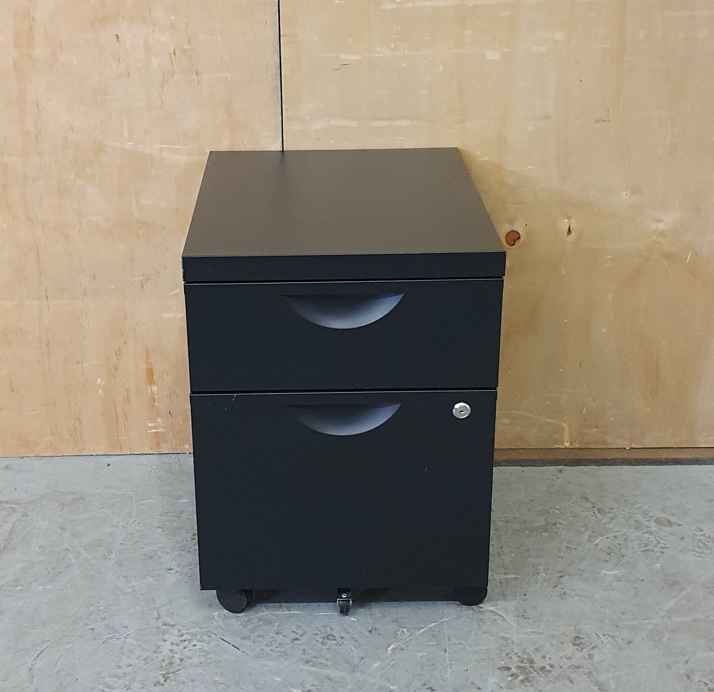 Small 2 Drawer Black Filing Cabinet - 104329