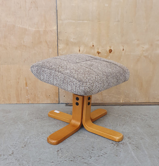 4 Wooden Leg Footstool with Removable Seat Cover - EL103947