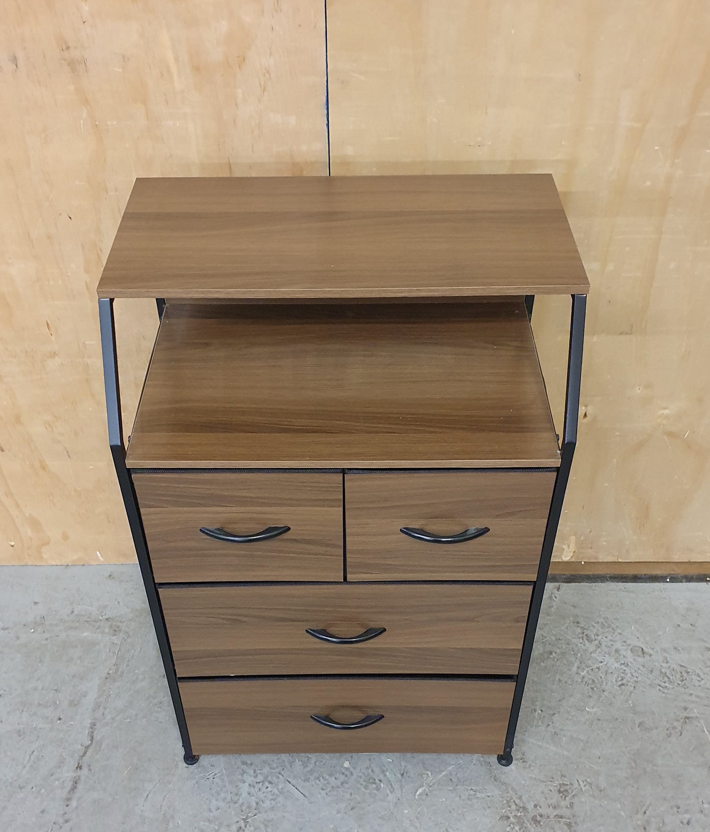 Small Storage Unit with 4 Canvas Lined Removable Drawers - 104779