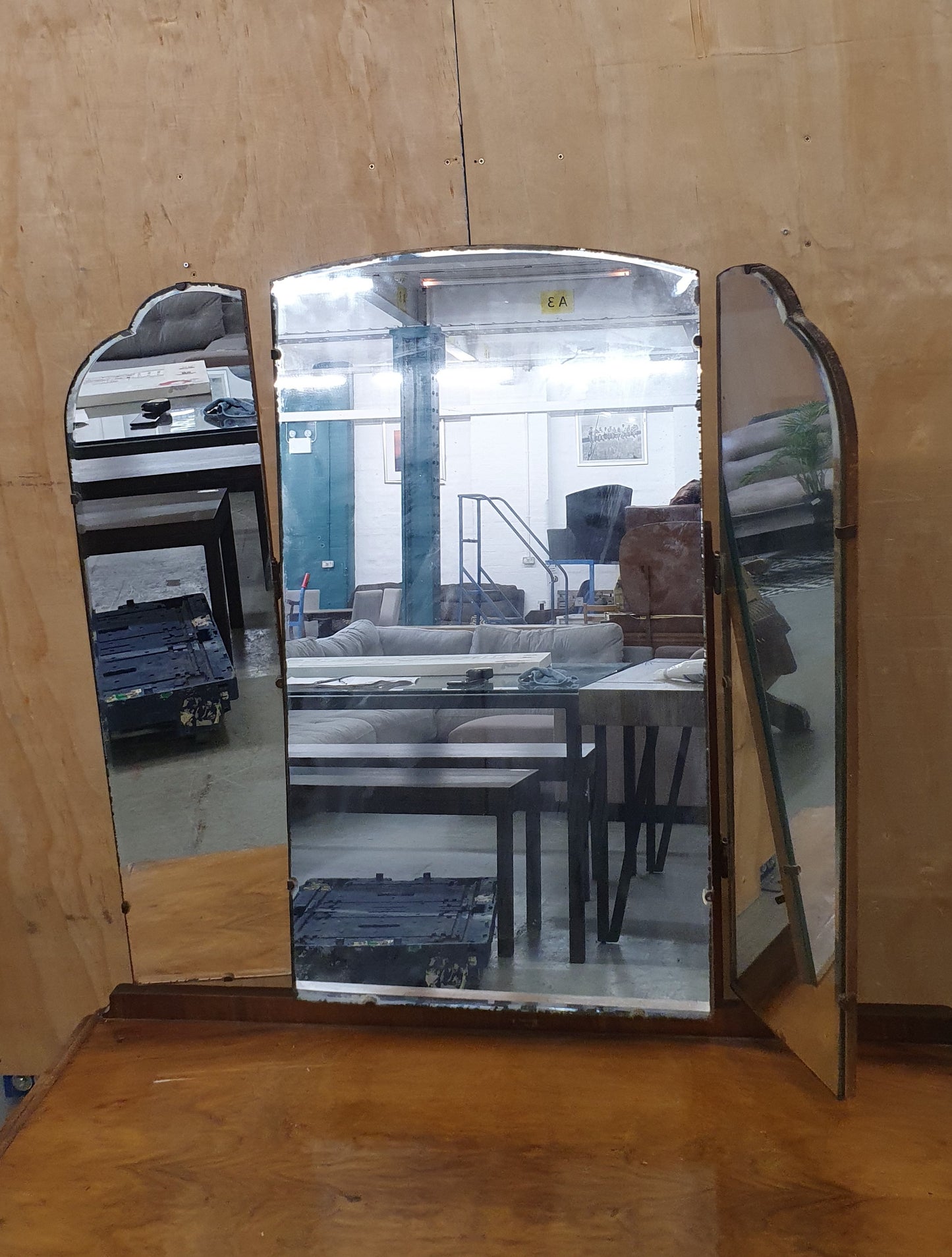 Vintage 2 Drawer Dressing Table with Mirror - EL103879