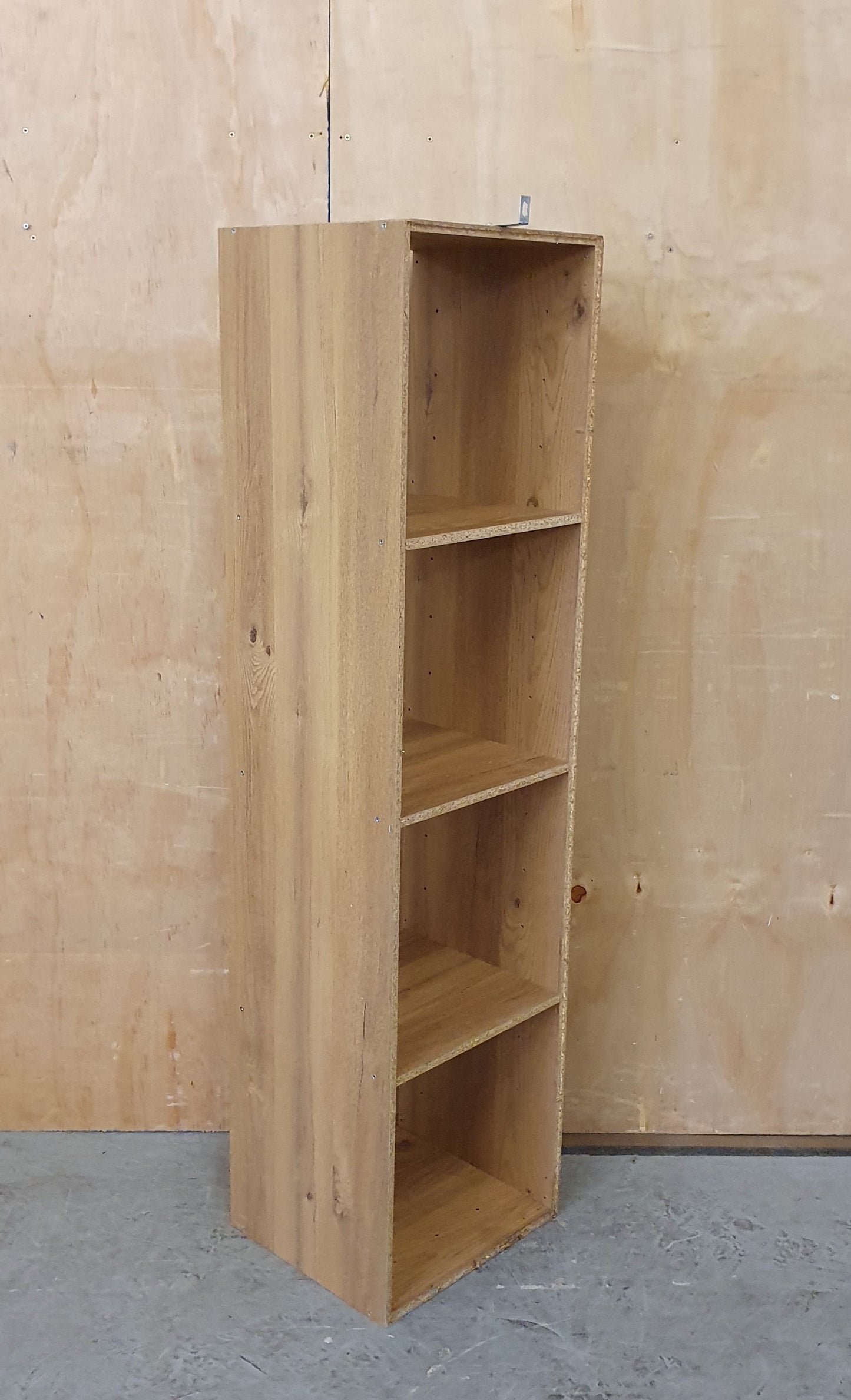 Tall 3 Shelf Wall Mountable Wood Bookcase - EL104478