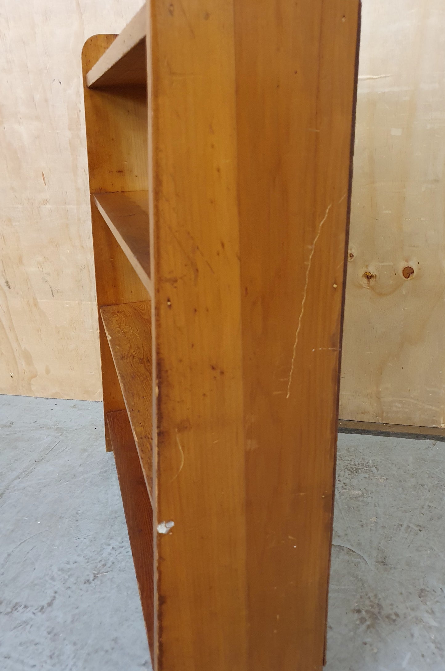 Vintage Small Wooden Bookcase with 4 Shelves - 103918