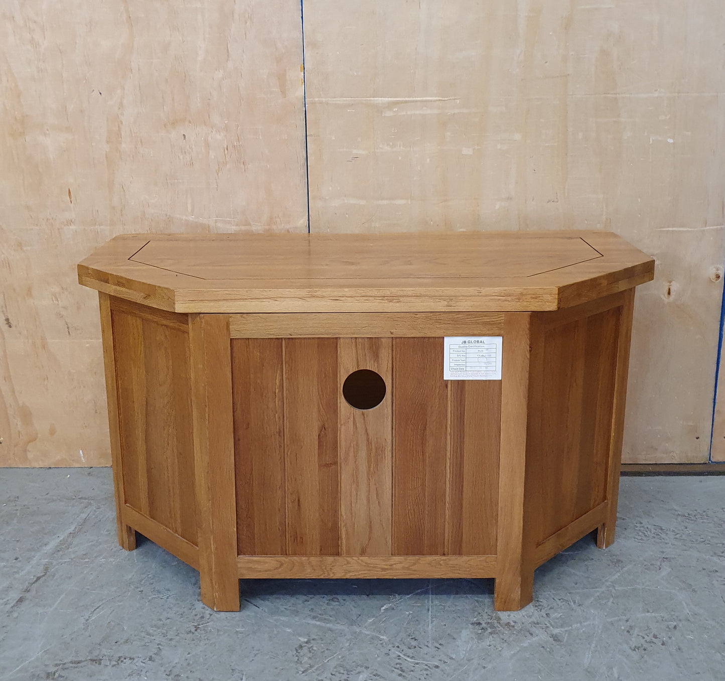 Solid Oak TV Stand with Drawer - EL104257