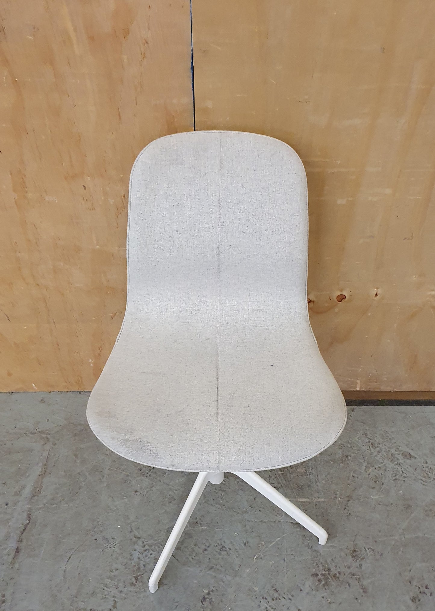 IKEA LÅNGFJÄLL Off White Fabric Office Chair - 104344