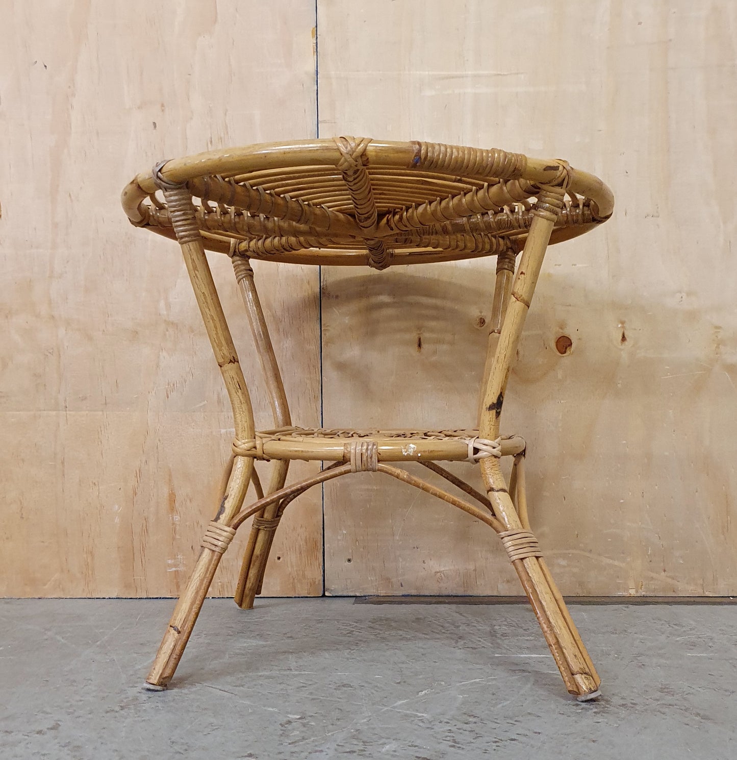 2 Tier Round Rattan Coffee Table - 104187