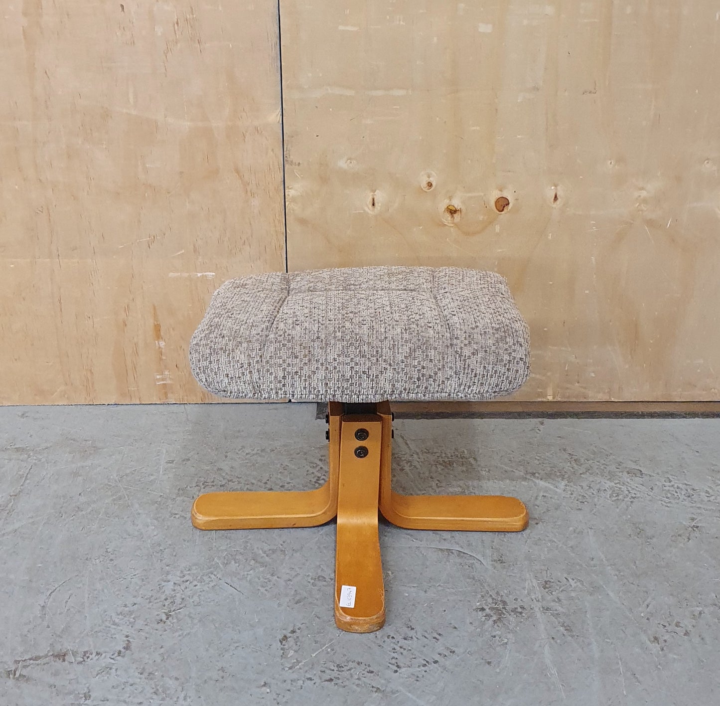 4 Wooden Leg Footstool with Removable Seat Cover - EL103947