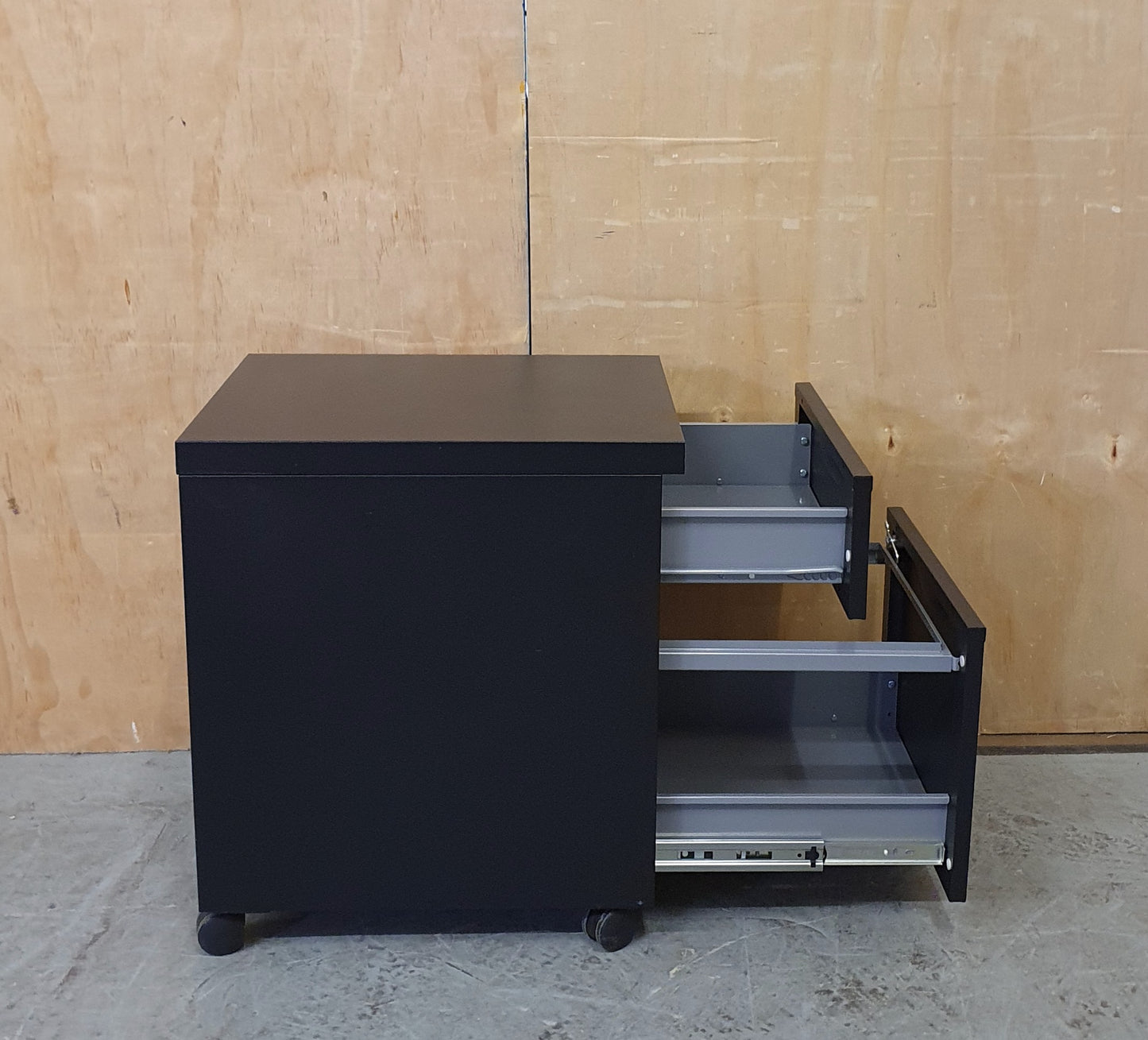 Small 2 Drawer Black Filing Cabinet - 104329