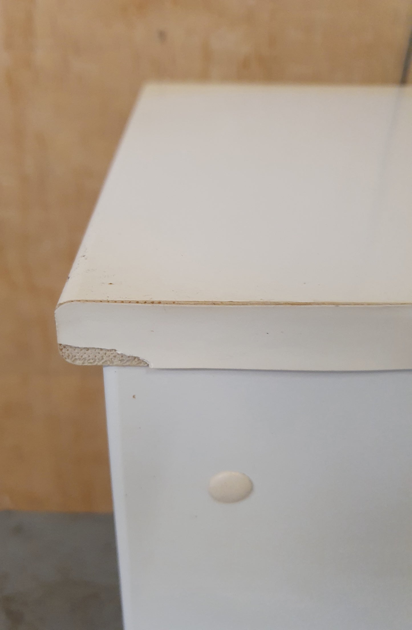 IKEA Wood White Cabinet with 1 Top Drawer - EL104480