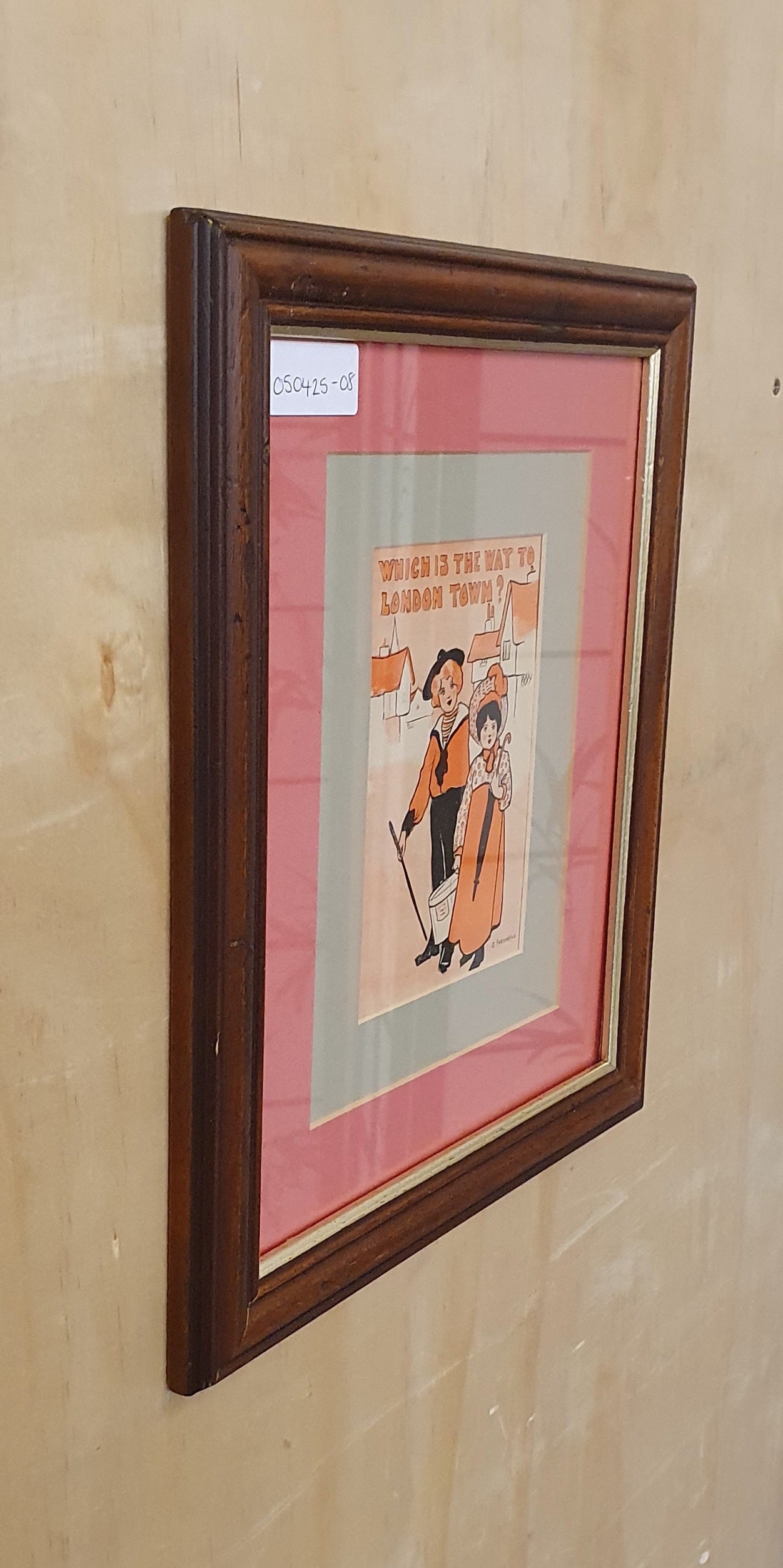 "Which is the way to London Town" Art Print in Frame - 050425-08
