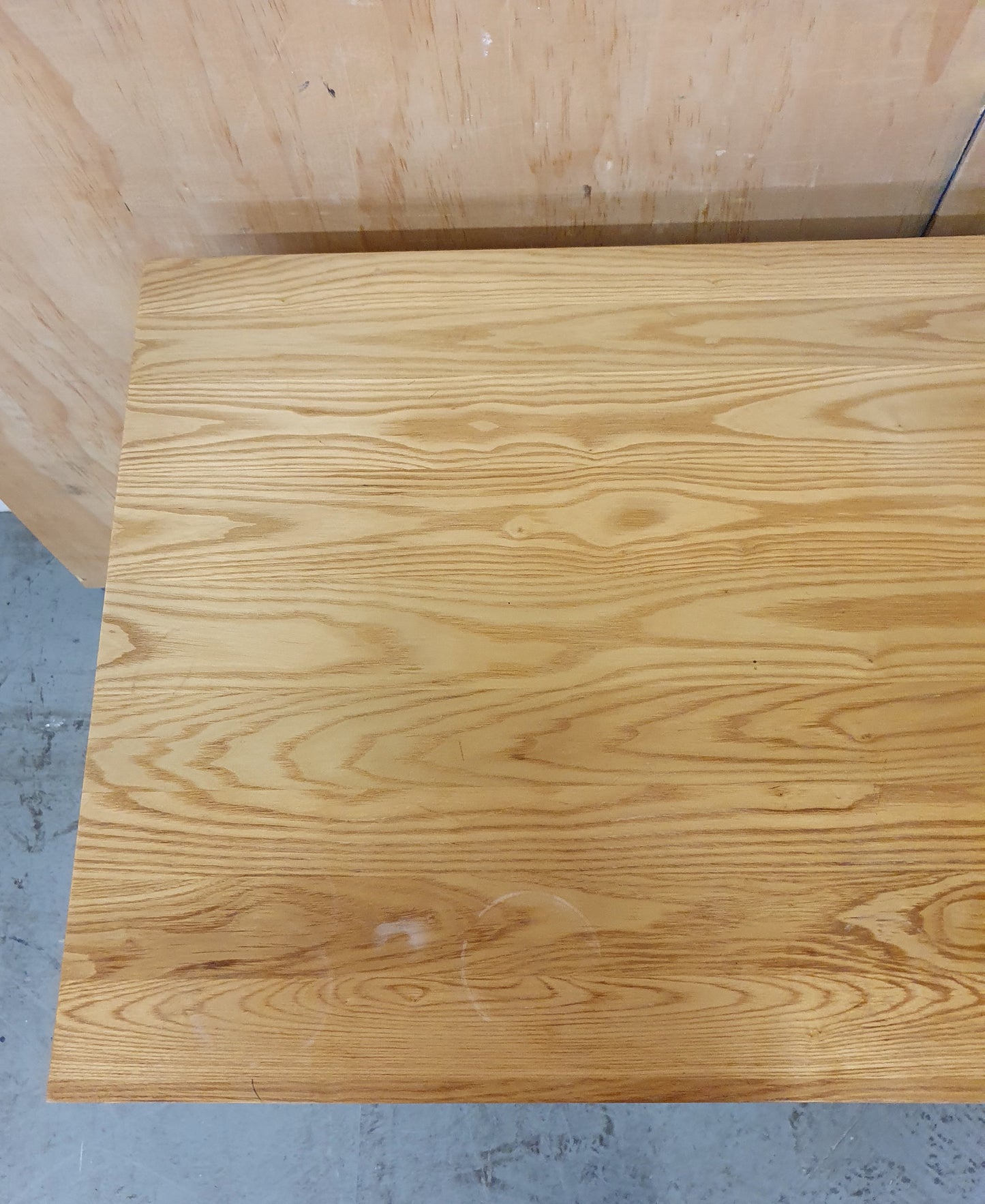 Large Solid Wood Desk with Pull Out Mid Section 1 Drawer and 2 Doors - 103860
