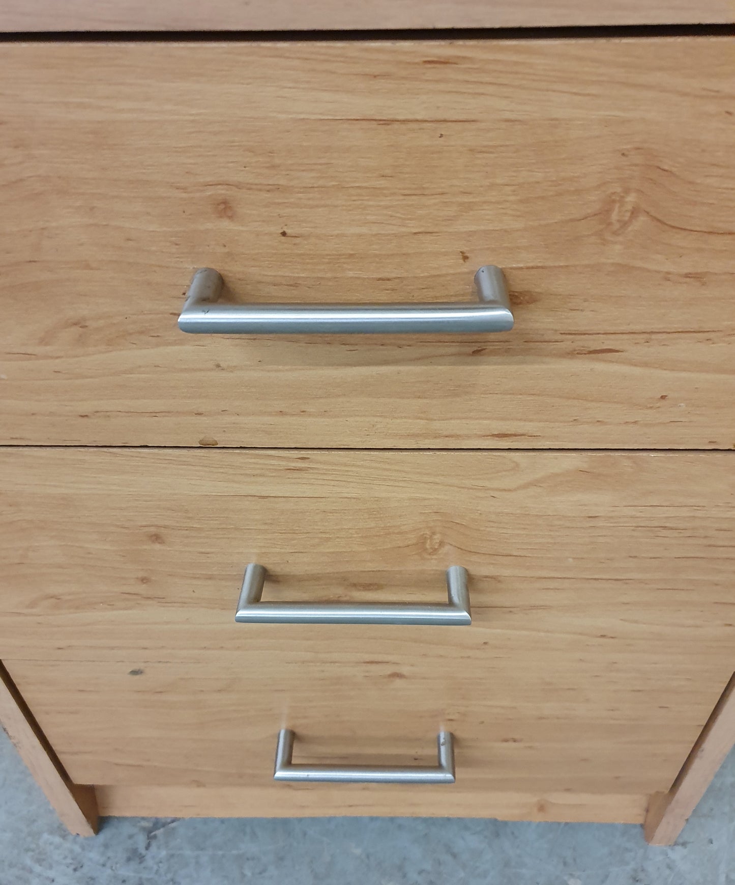 Single Bedside Cabinet with 3 Drawers and Open Section - EL104403