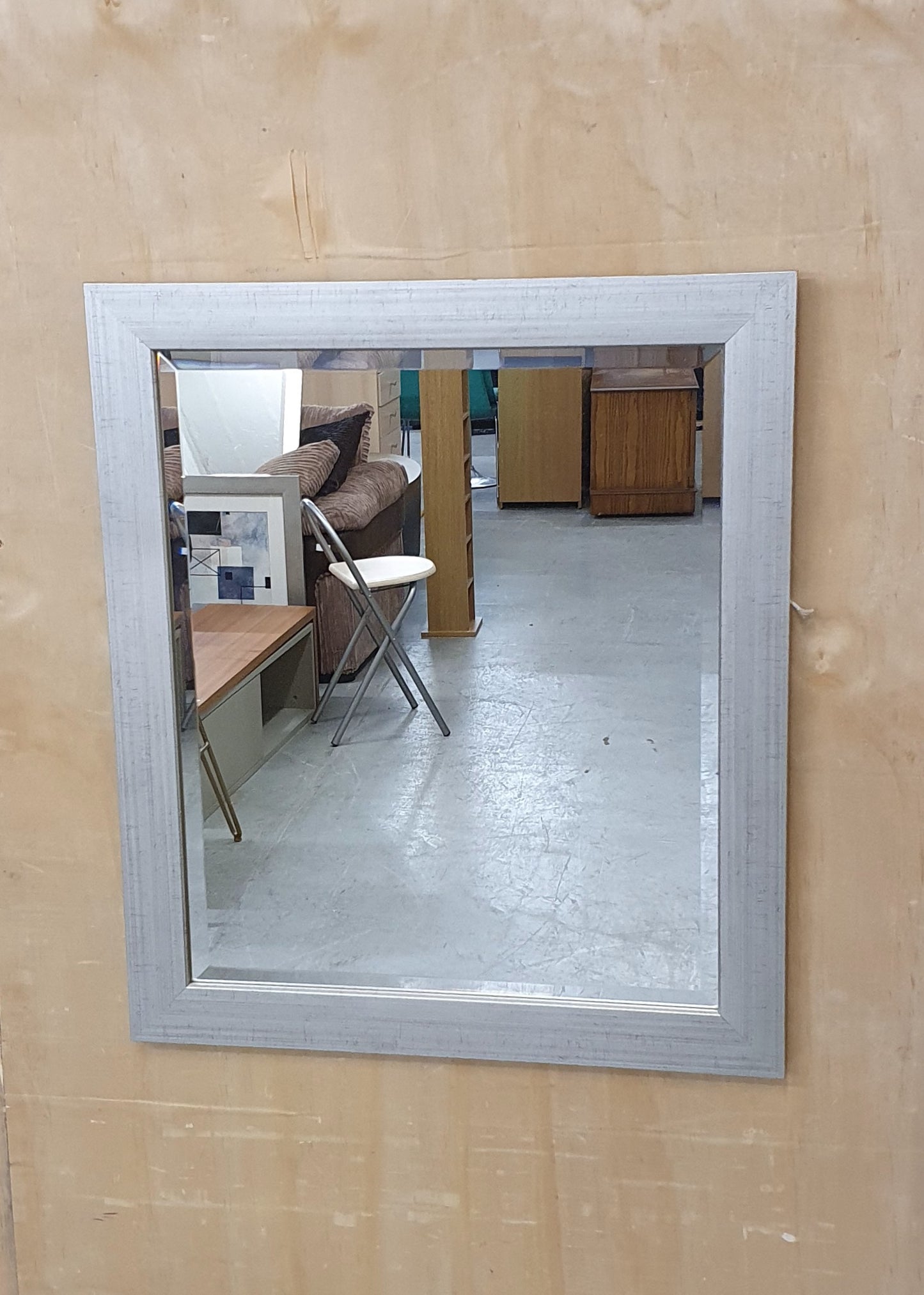 Silver Square Mirror - 104687