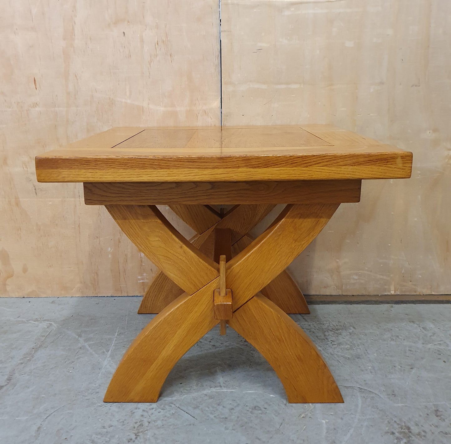 Solid Wood Coffee Table with Cross Over Feet  - 104110