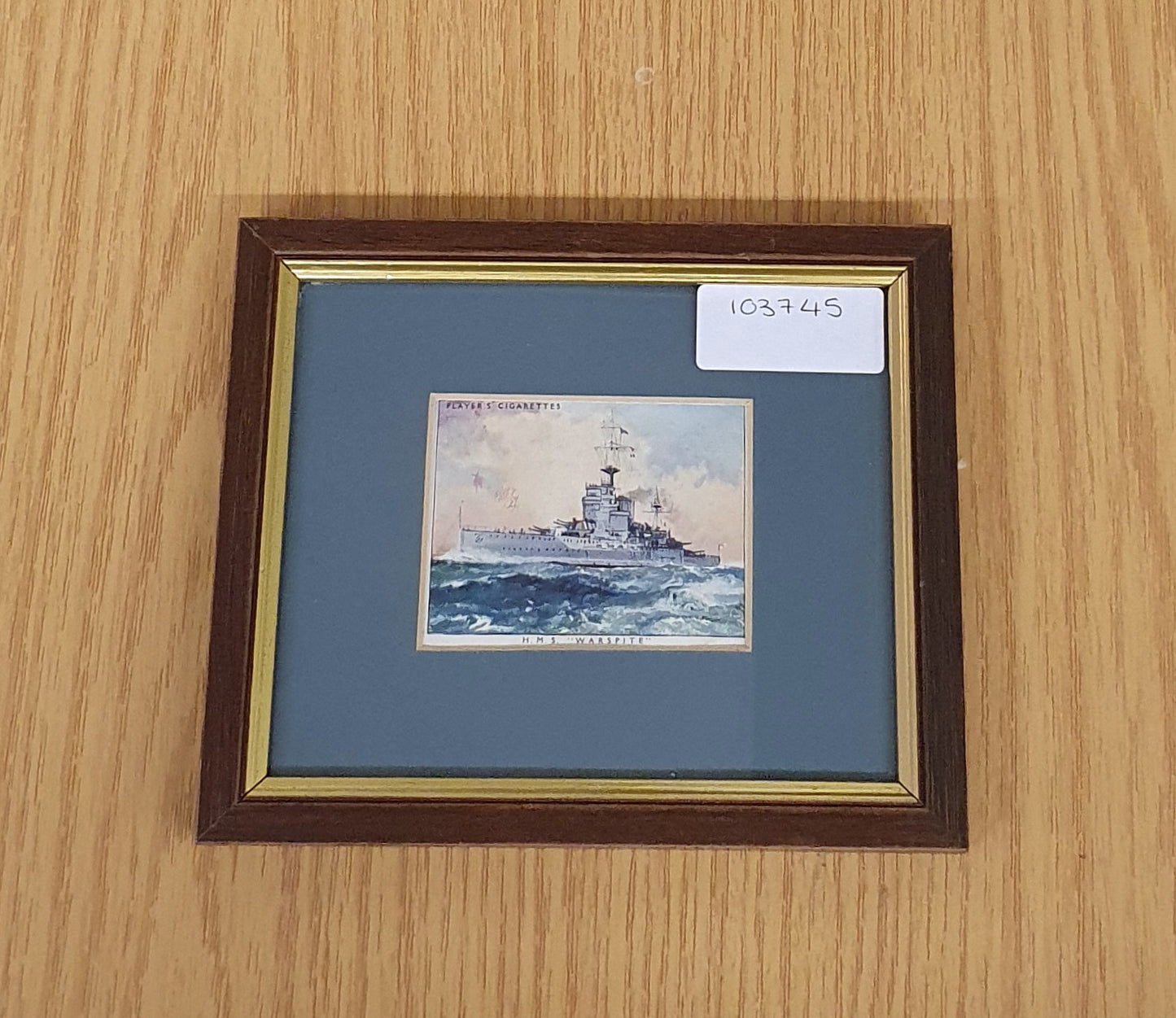 Player's Cigarettes H.M.S "Warspite" Vintage Art Print - 103745