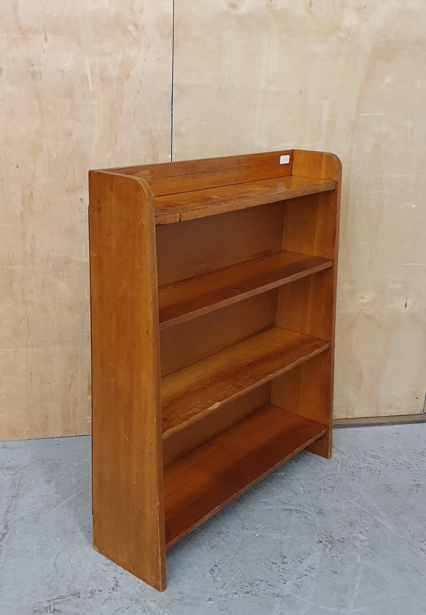 Vintage Small Wooden Bookcase with 4 Shelves - 103918