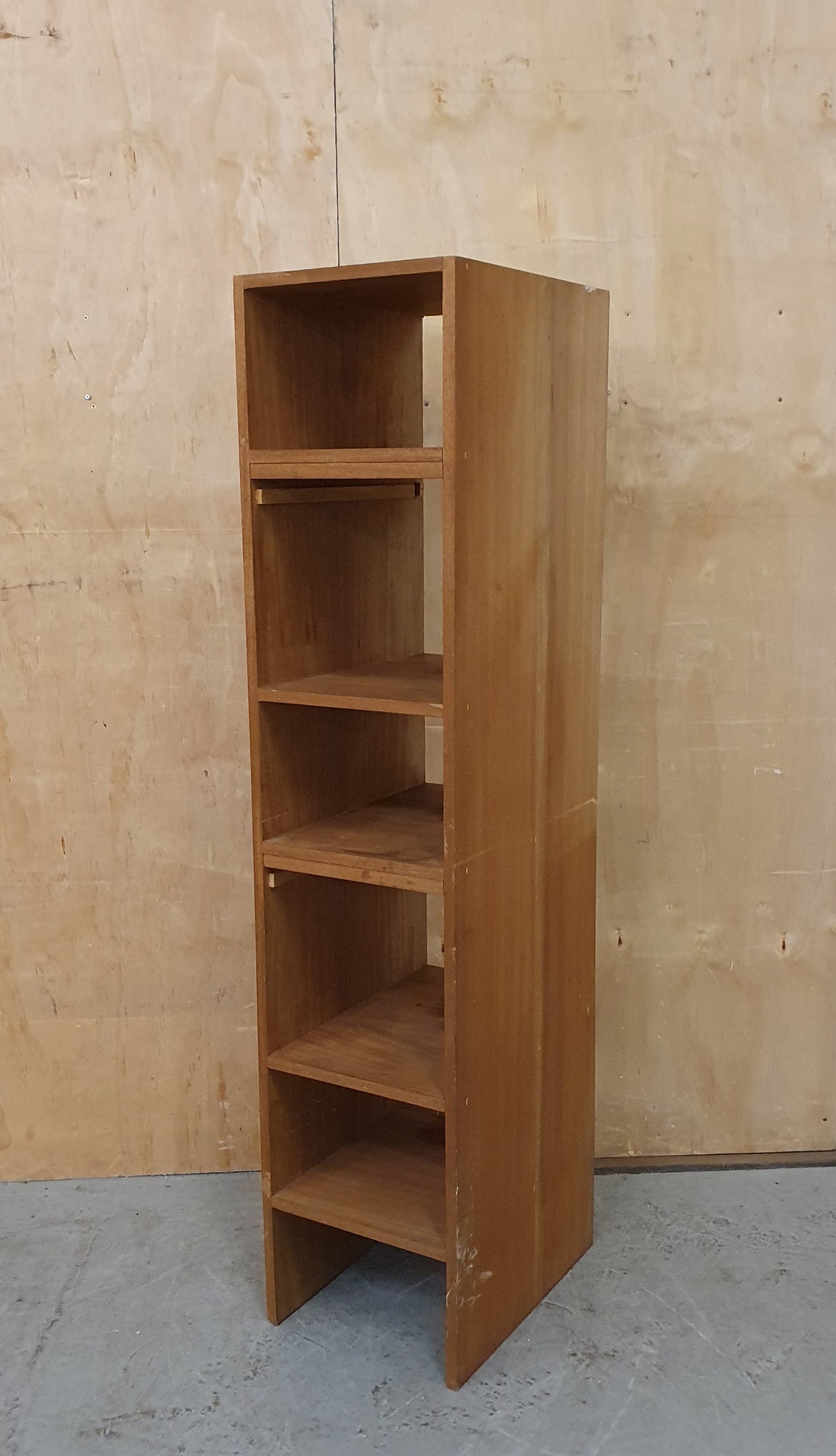 Tall Wooden 5 Open Shelf Bookcase - 103917