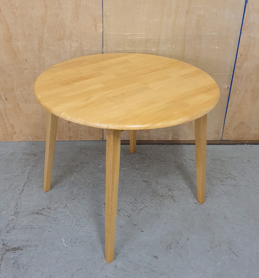 Pine Round Drop Leaf Dining Table - 104885