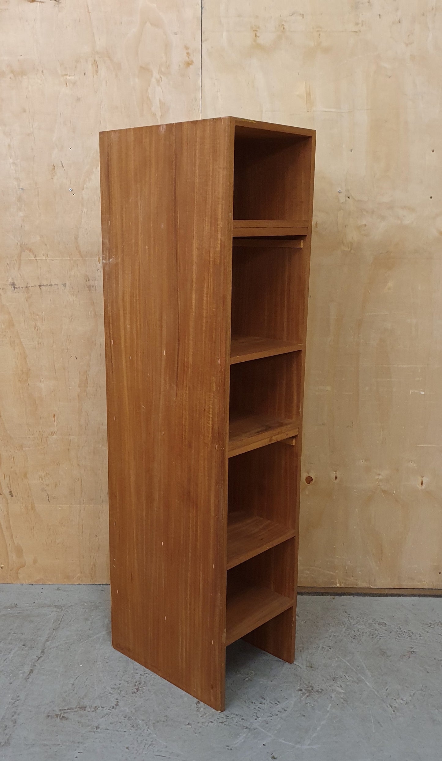 Tall Wooden 5 Open Shelf Bookcase - 103917