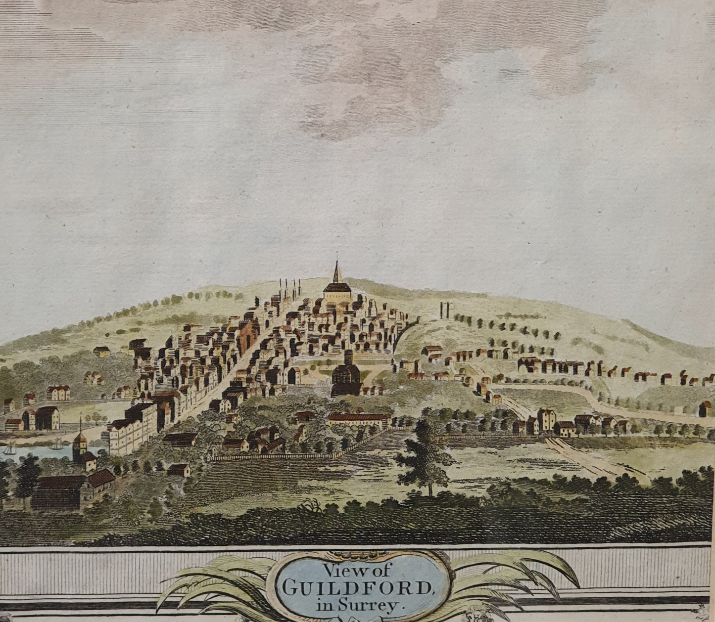 View of Guilford in Surrey Vintage Art Print - 103754