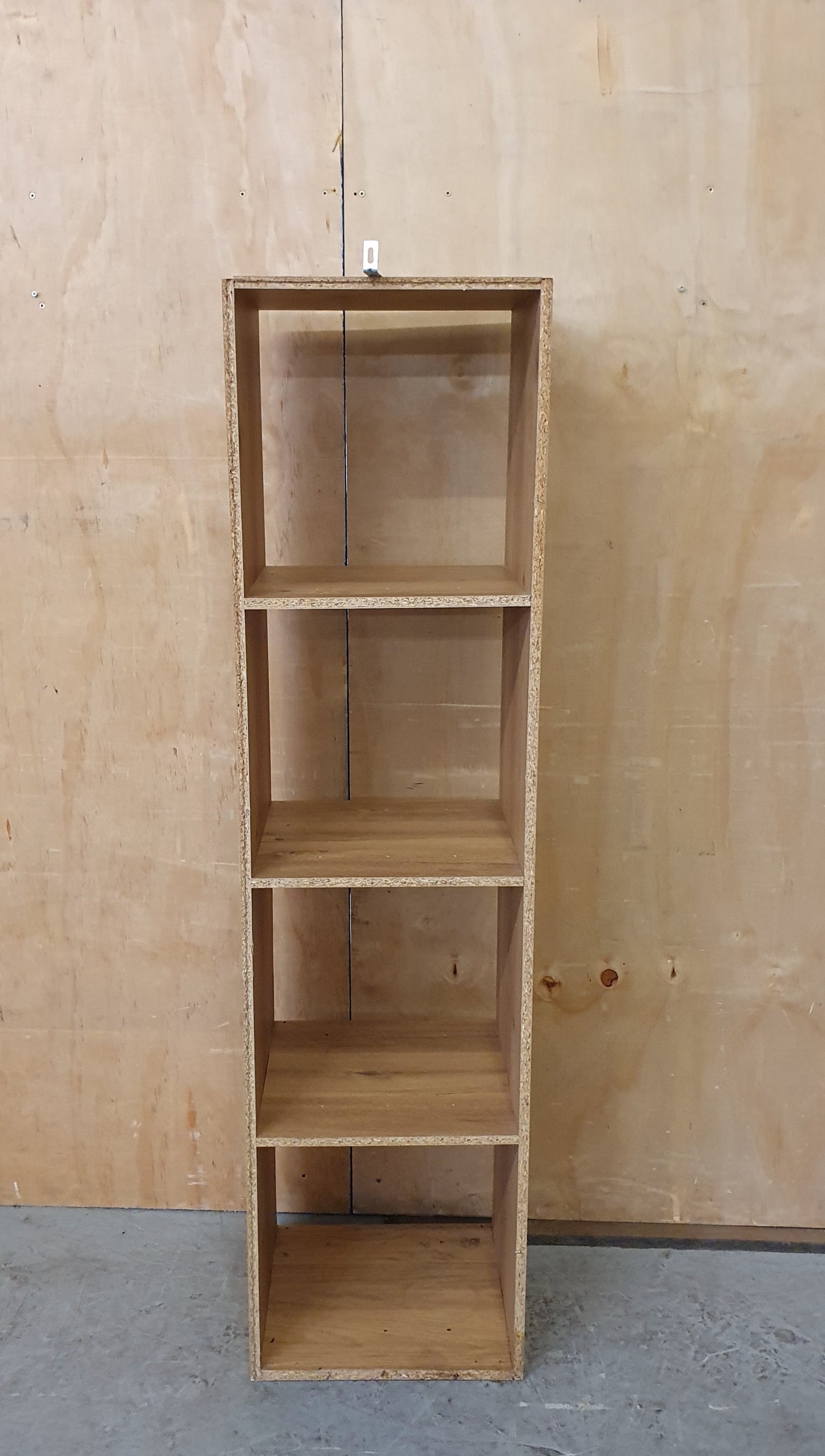 Tall 3 Shelf Wall Mountable Wood Bookcase - EL104478
