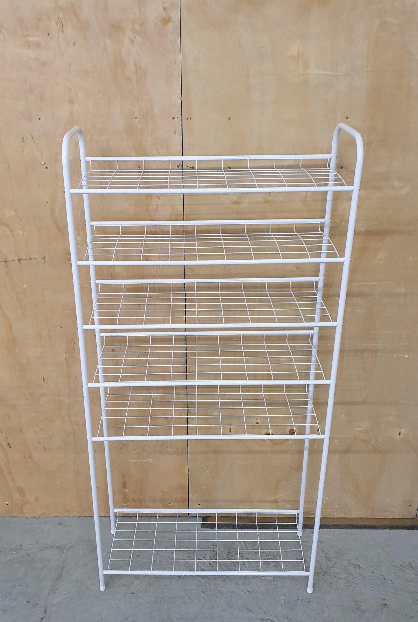 White Metal Tall Shoe Storage - 103718