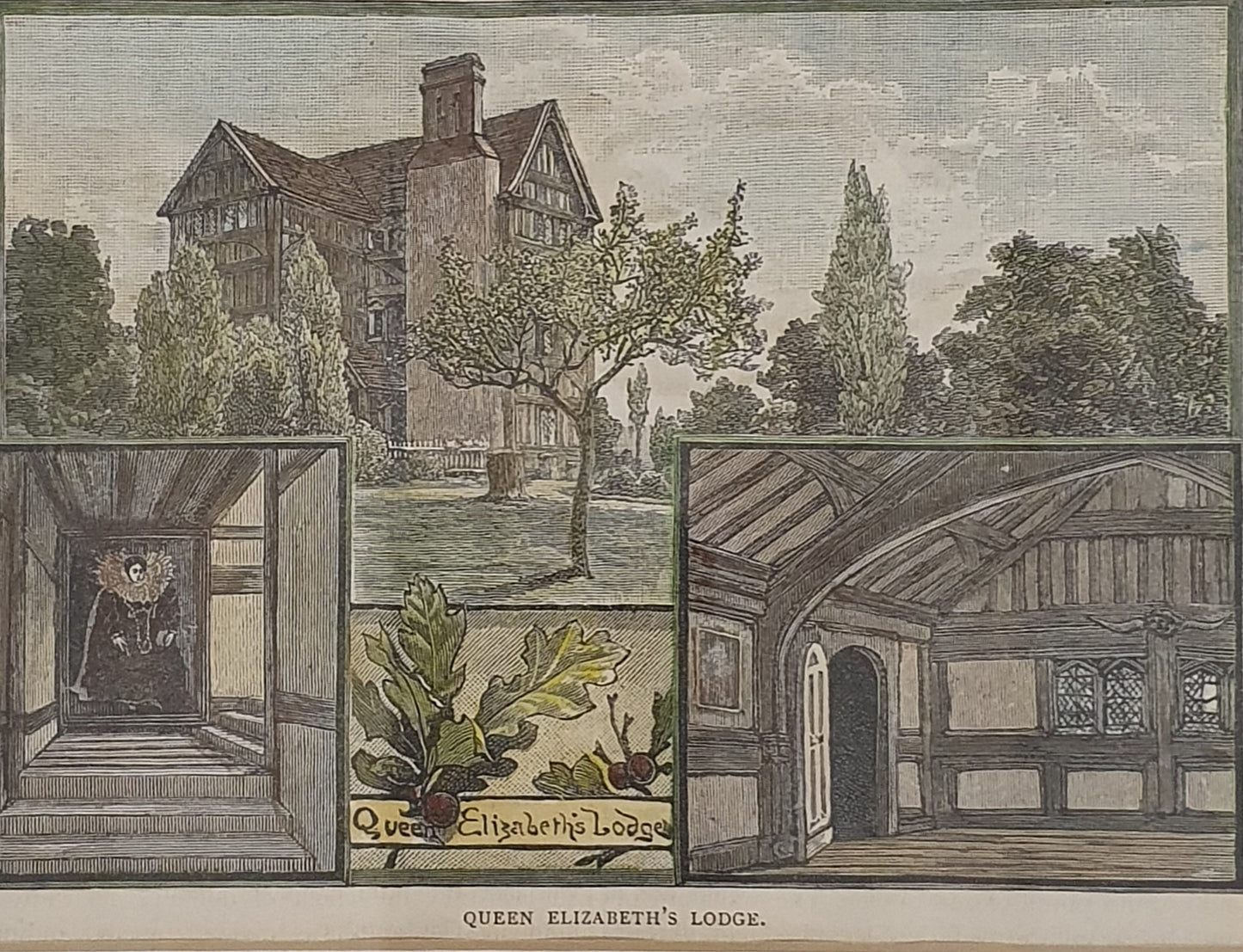 Queen Elizabeths Lodge Vintage Art Print - 103741