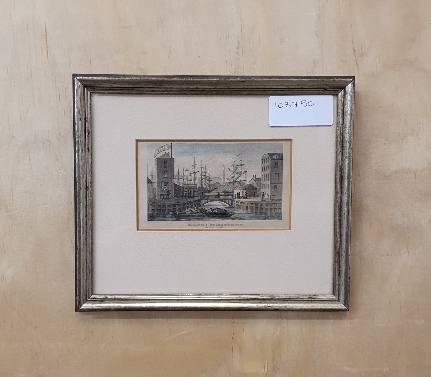 Entrance to the Limehouse Dock, Regent Canal Vintage Art Print - 103750