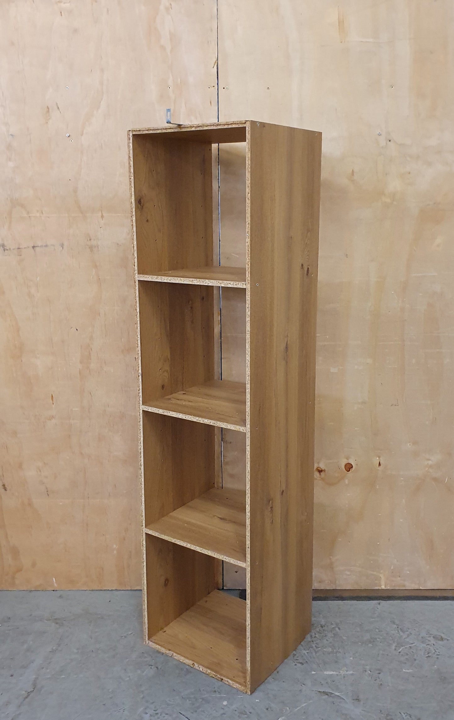 Tall 3 Shelf Wall Mountable Wood Bookcase - EL104478