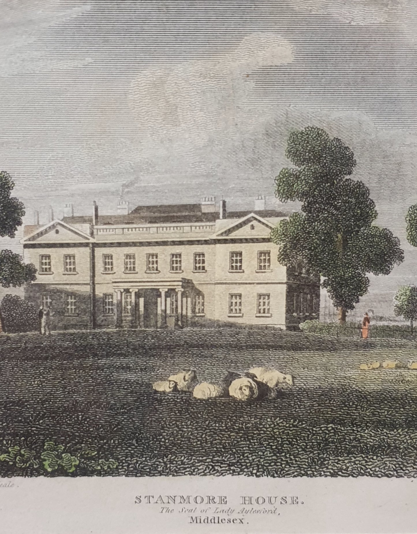 Stanmore House, Middlesex Art Print in Wooden Frame - 103758