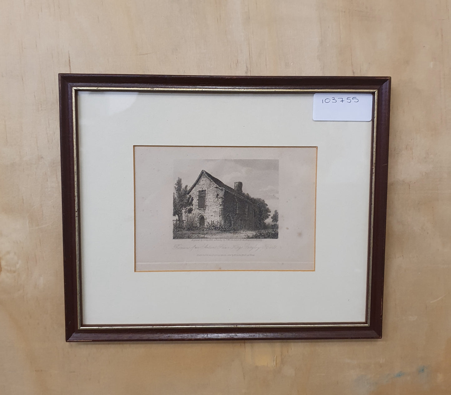 Remains of an Ancient Palace, Kings Langley, Hertfordshire Vintage Art Print - 103755