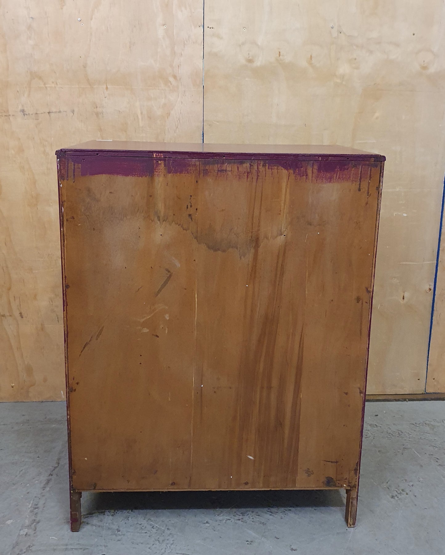 5 Drawer Burgundy Chest of Drawers - 104799