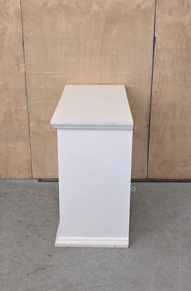 White Wood 4 Drawer Chest of Drawers - 310825-02