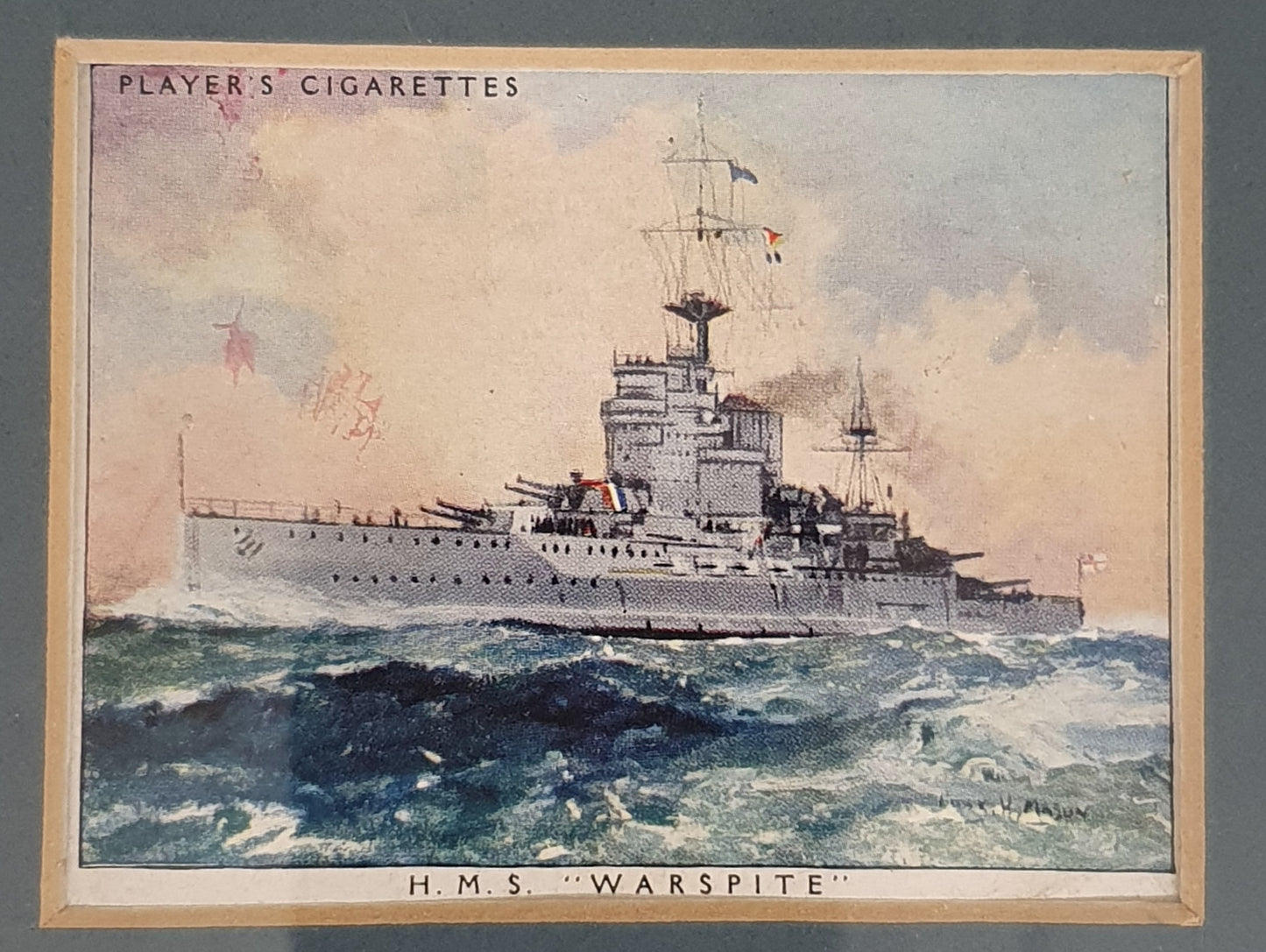 Player's Cigarettes H.M.S "Warspite" Vintage Art Print - 103745