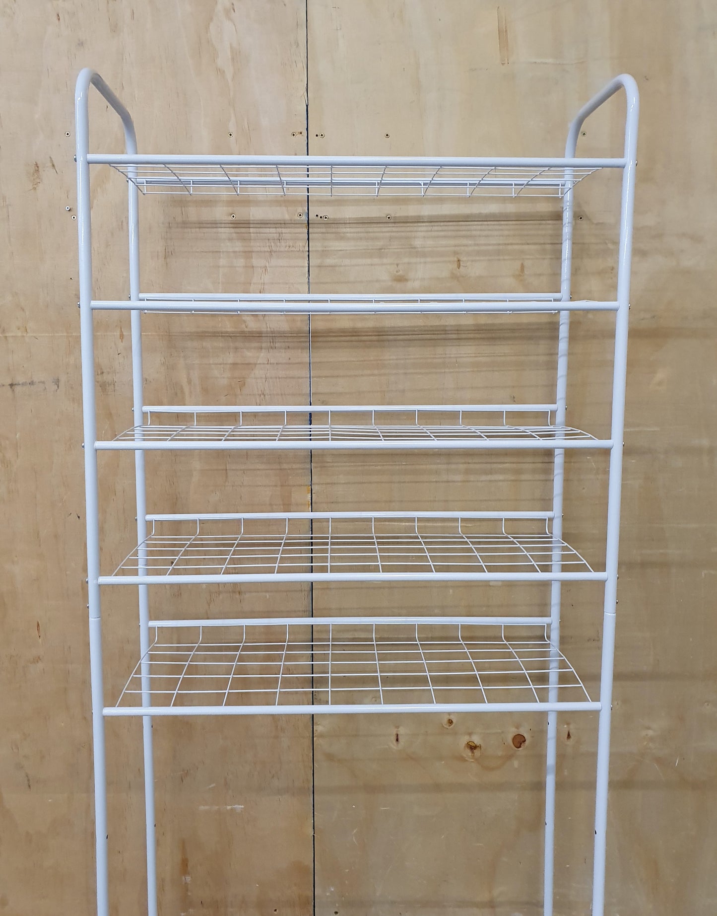 White Metal Tall Shoe Storage - 103718