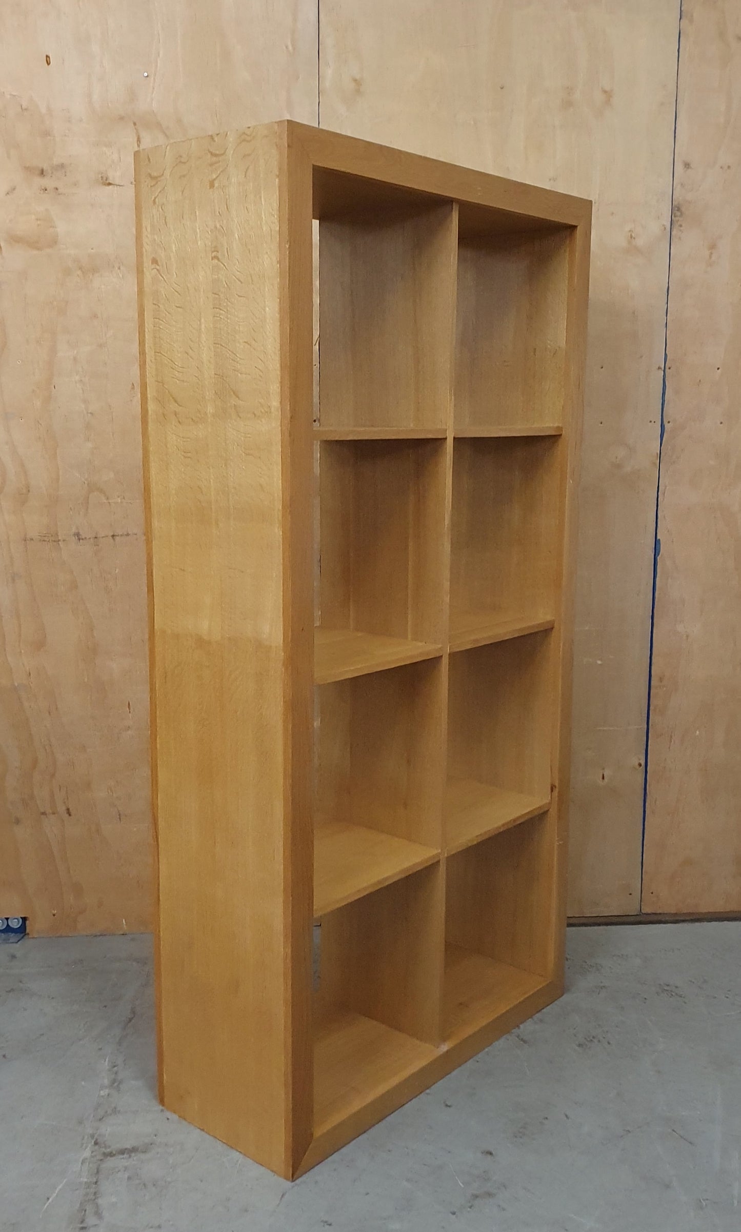 Large Oak Shelving Unit with 8 Sections - 104485