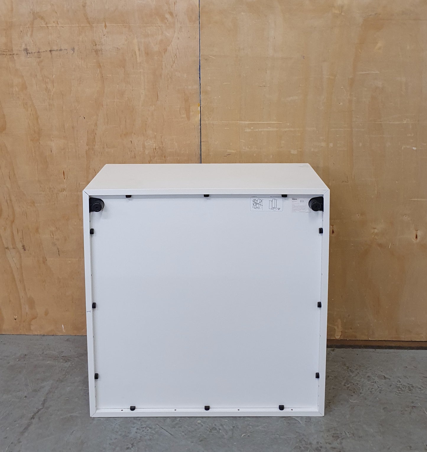 IKEA White Small 2 Door Cabinet with Internal Shelving - 104882