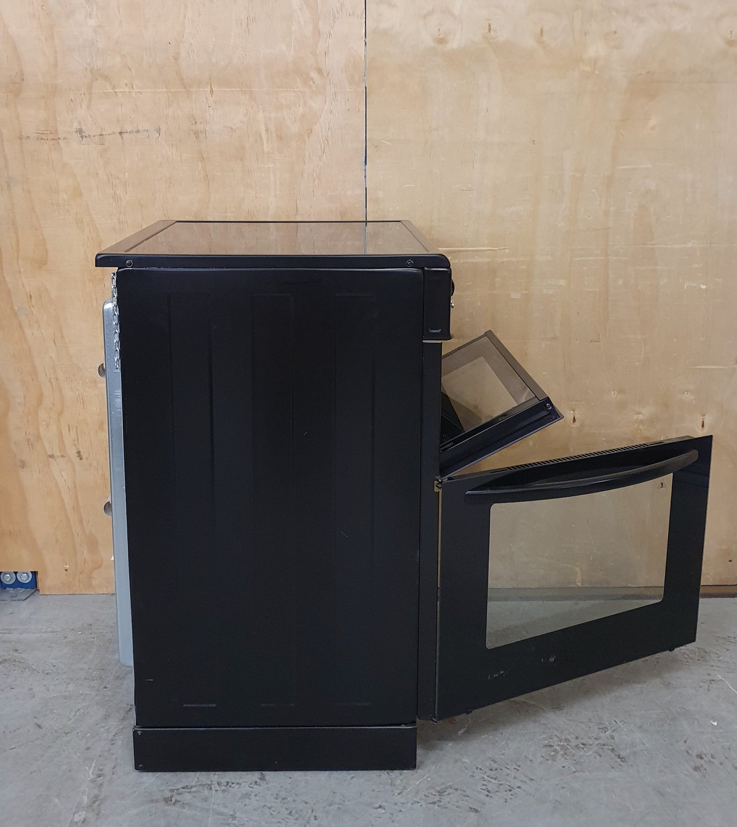 HADEN Black 60cm Ceramic Top Electric Cooker - 080825-01