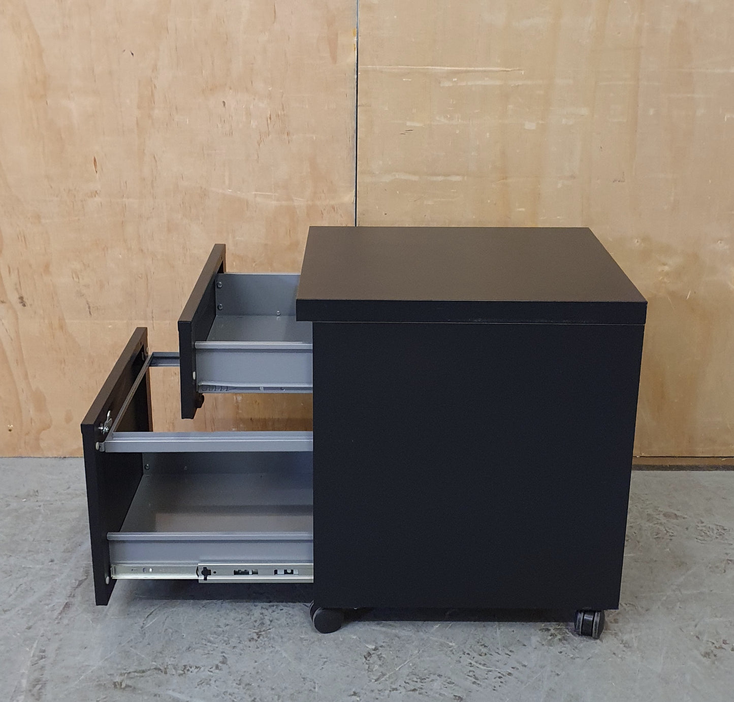Small 2 Drawer Black Filing Cabinet - 104329