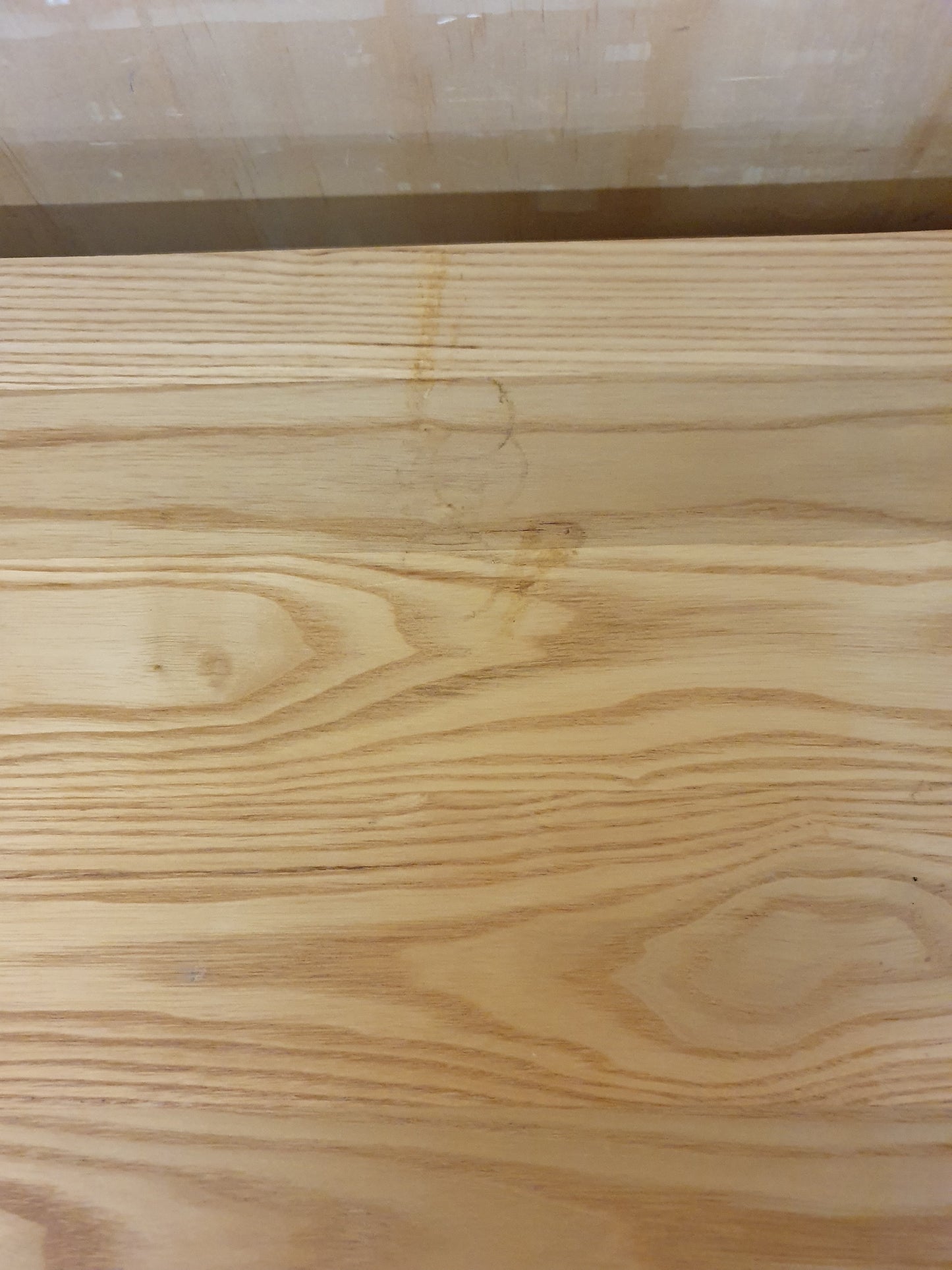 Large Solid Wood Desk with Pull Out Mid Section 1 Drawer and 2 Doors - 103860