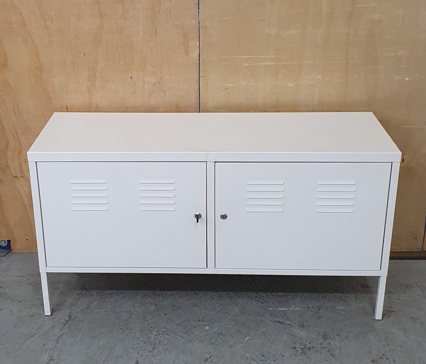 IKEA PS White Metal Lockable Cabinet - 104317