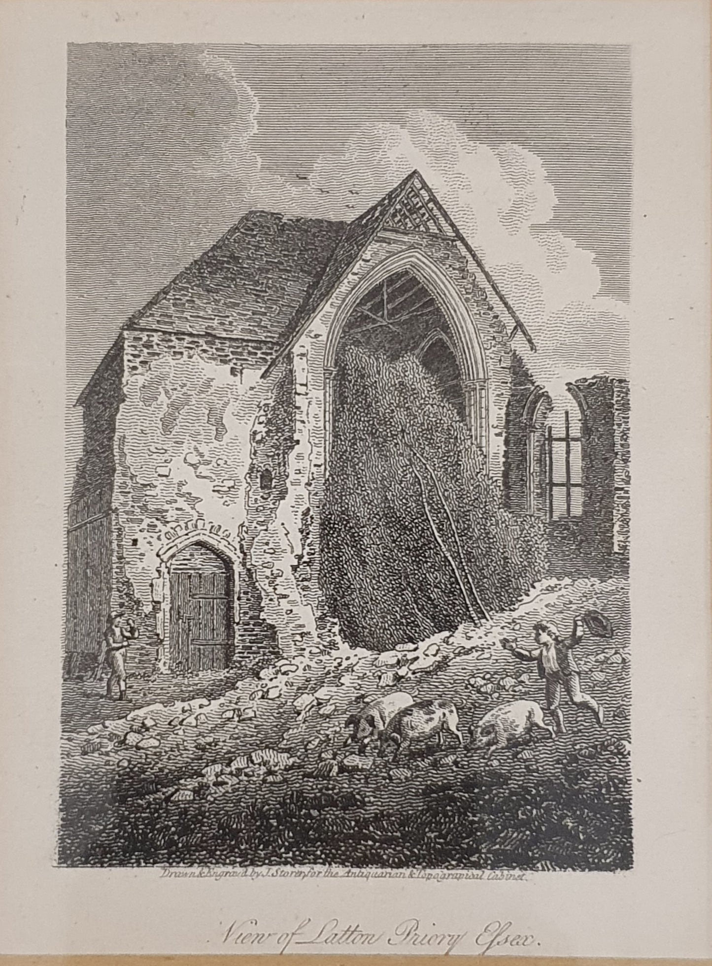 Interior of Latton Priory, Essex (19th Centuary Essex) Vintage Art Print - 103748