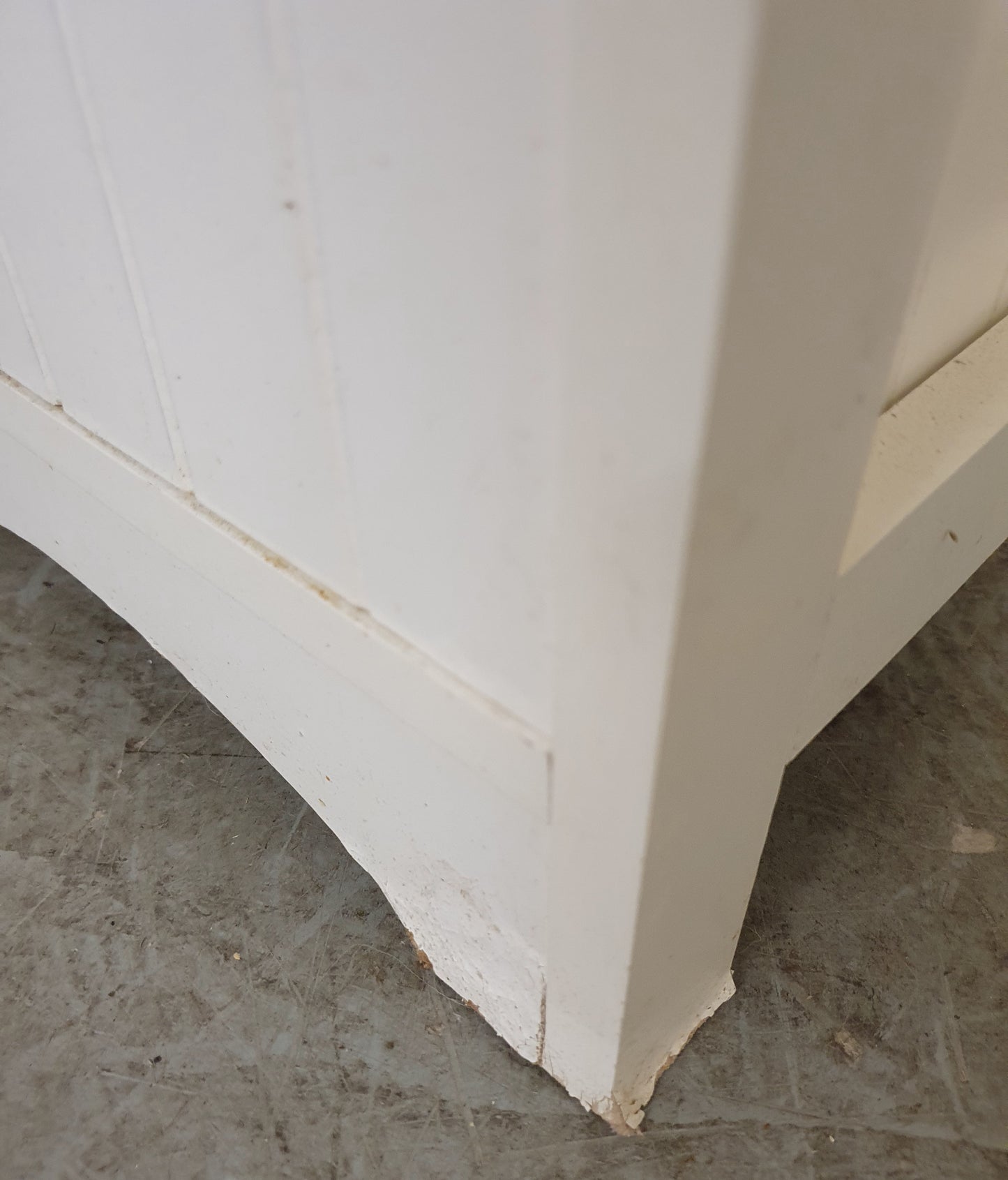 Small White Wood 2 Drawer Cabinet - EL104637