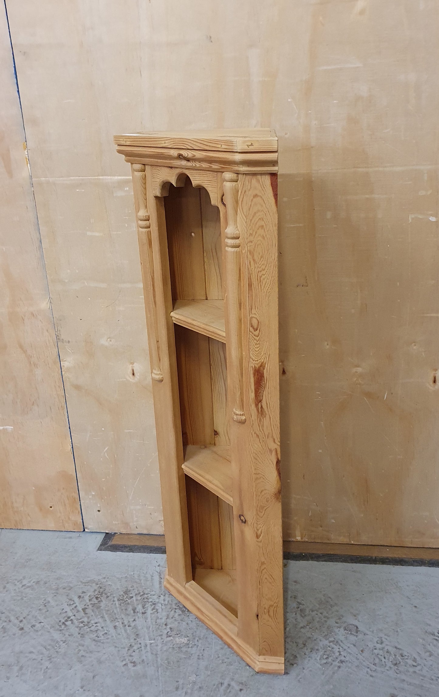 Small Wooden Corner Shelving Unit - 104011