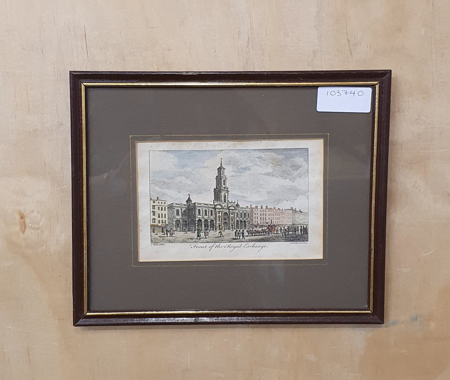 Front of the Royal Exchange Vintage Art Print - 103740