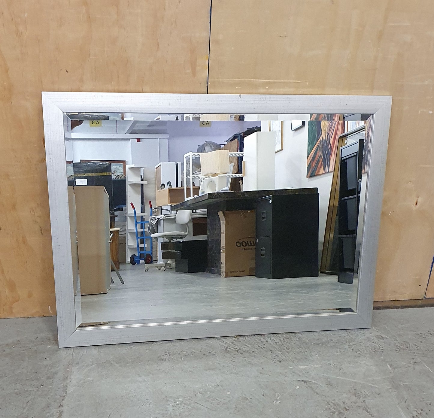 Silver Large Rectangular Mirror - 104686
