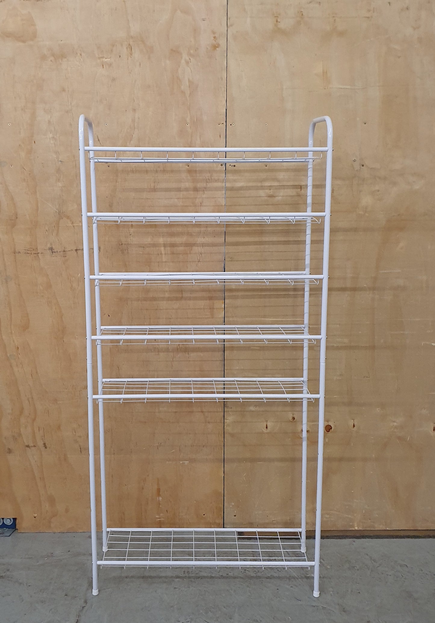 White Metal Tall Shoe Storage - 103718