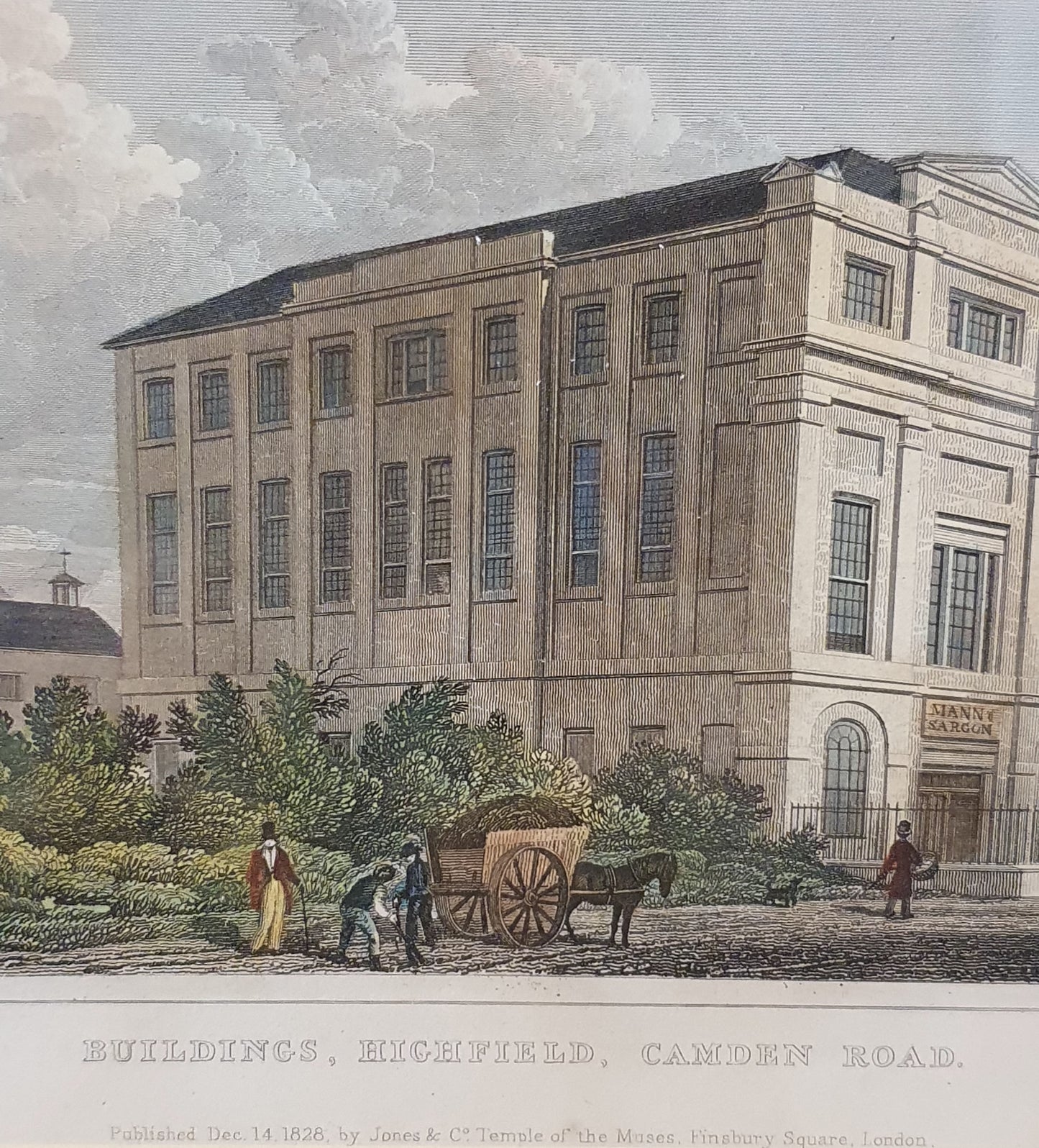 Buildings, Highfield, Camden Road Vintage Art Print - 103756