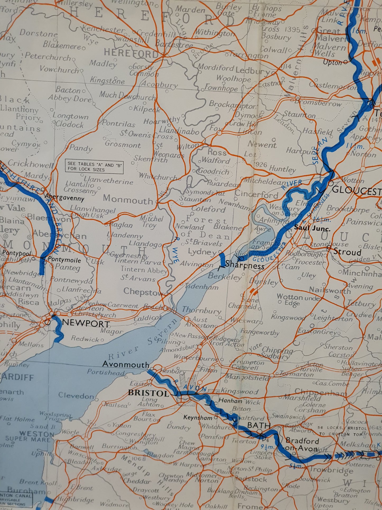 Cambridge Area Map in White Frame - 050425-03