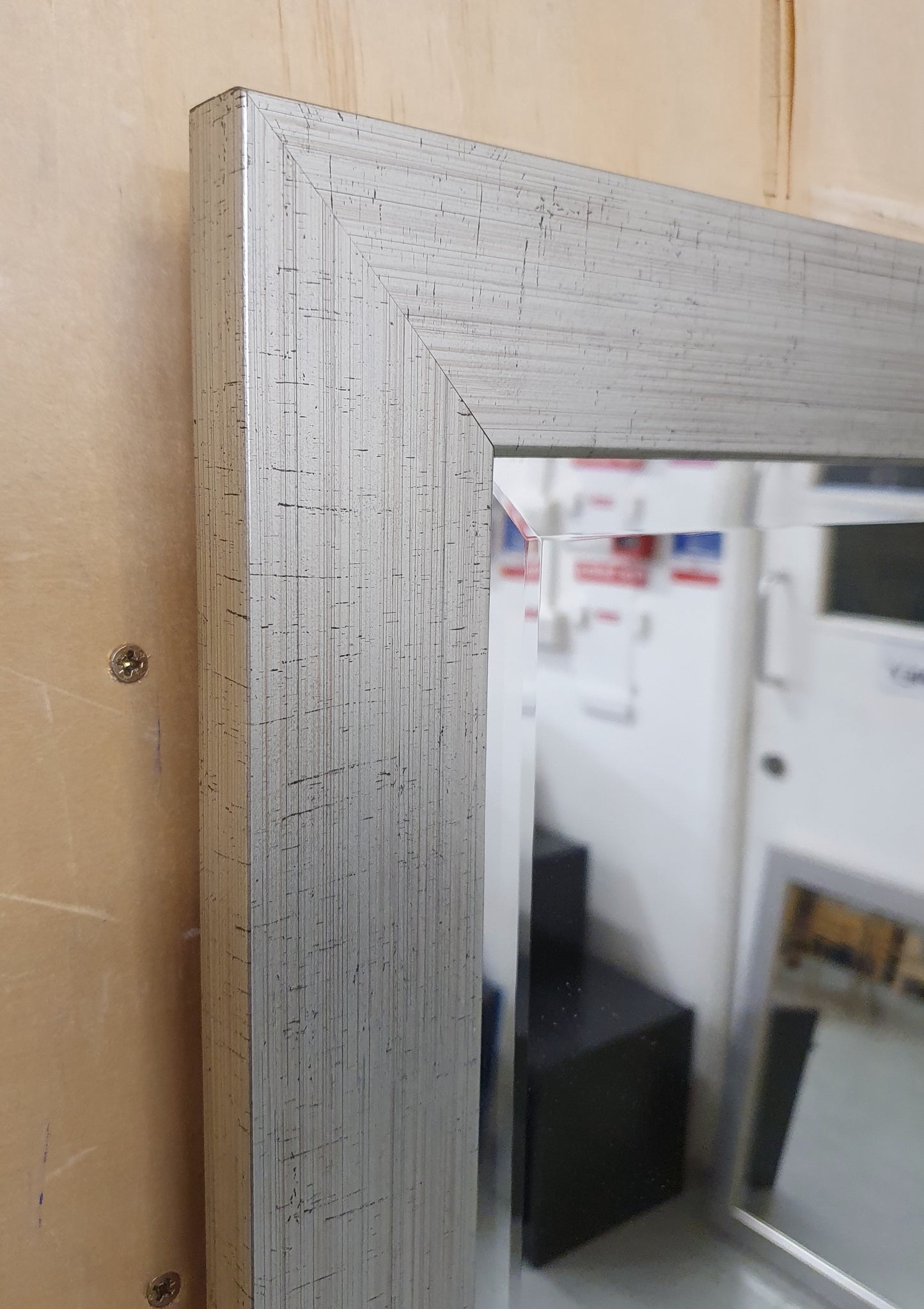 Silver Square Mirror - 107688
