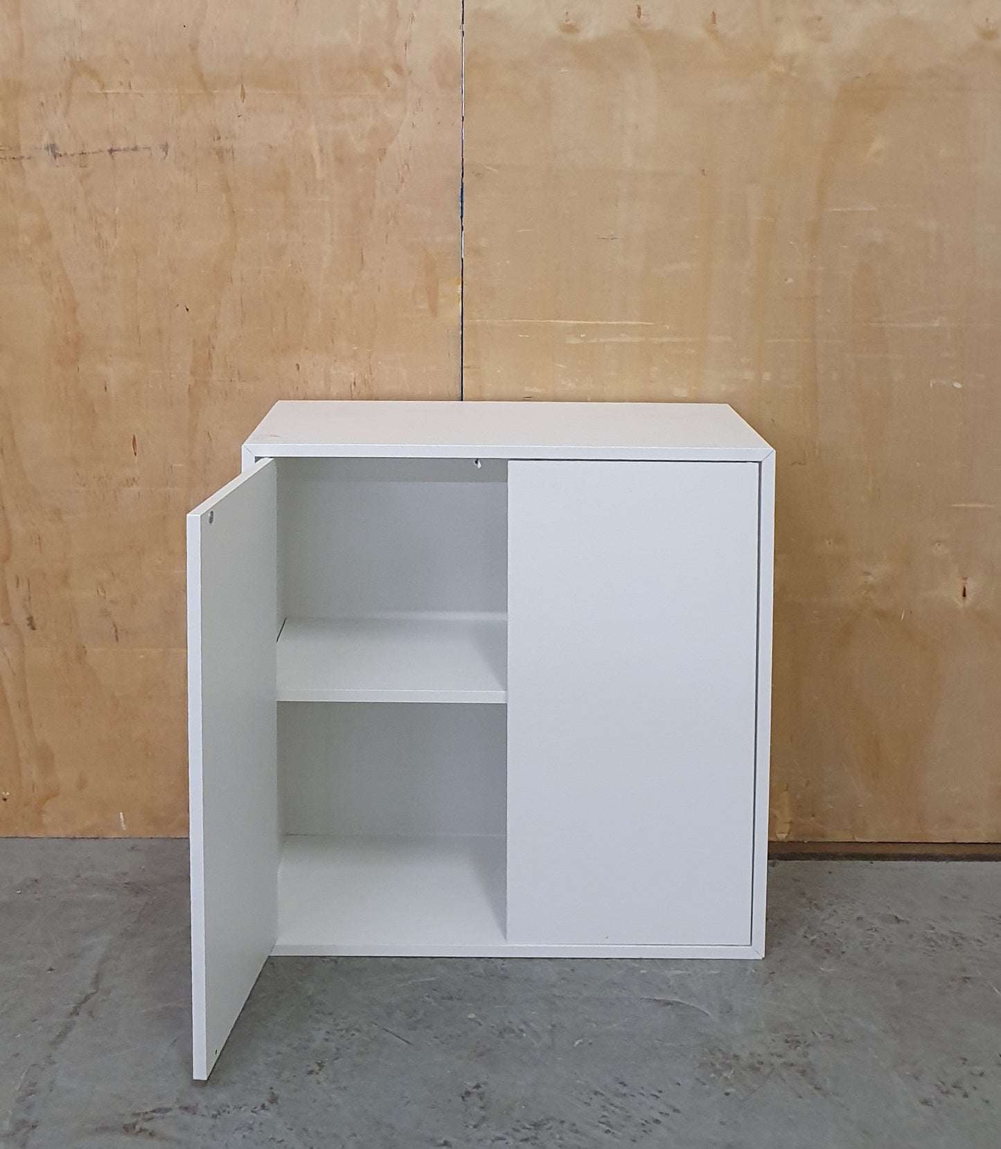 IKEA White Small 2 Door Cabinet with Internal Shelving - 104882